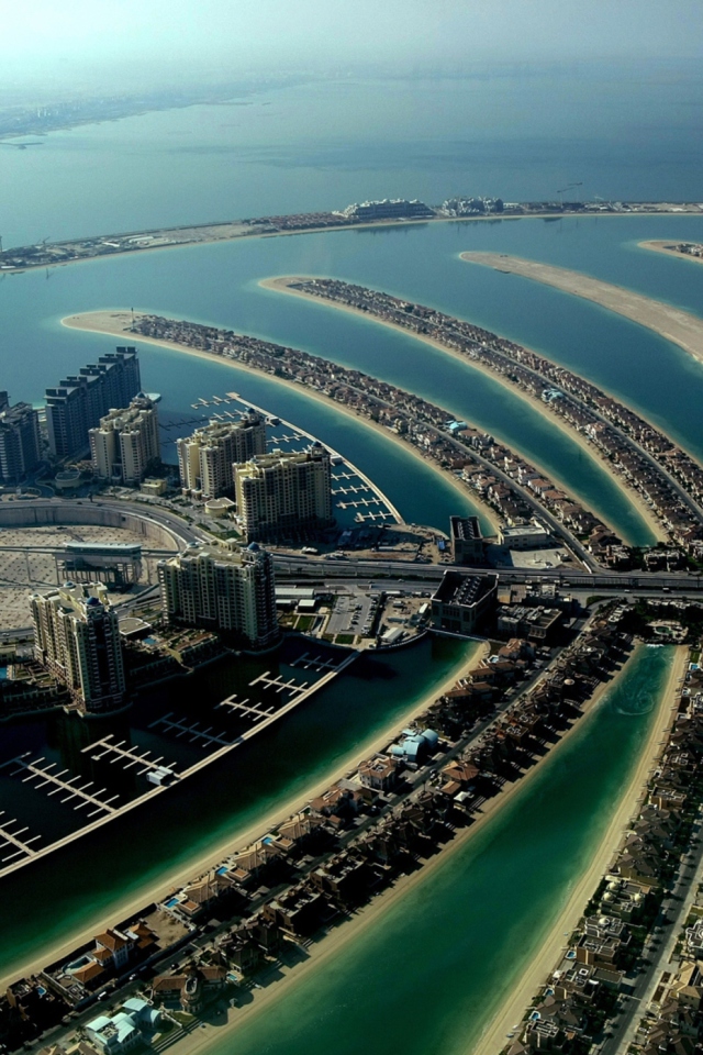 Обои Palm Island Dubai 640x960