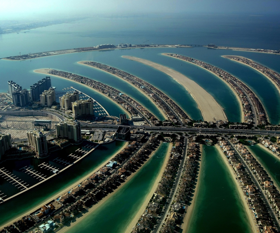 Sfondi Palm Island Dubai 960x800