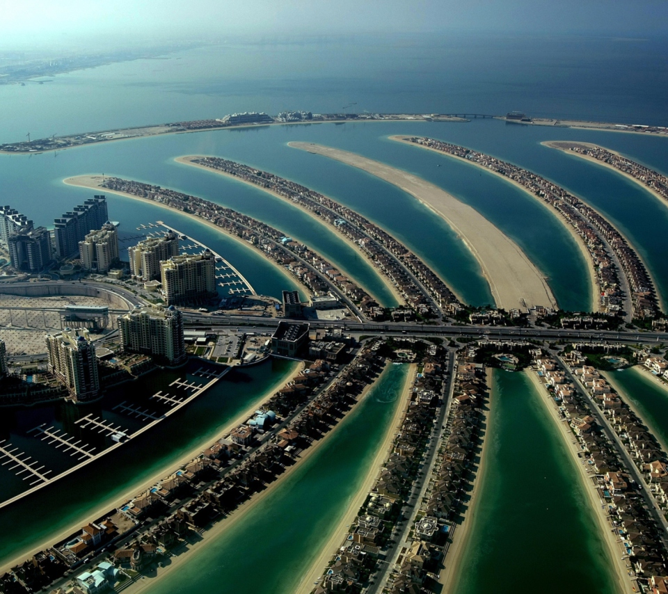 Palm Island Dubai wallpaper 960x854