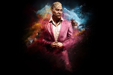 King Pagan Min In Far Cry 4 wallpaper 480x320