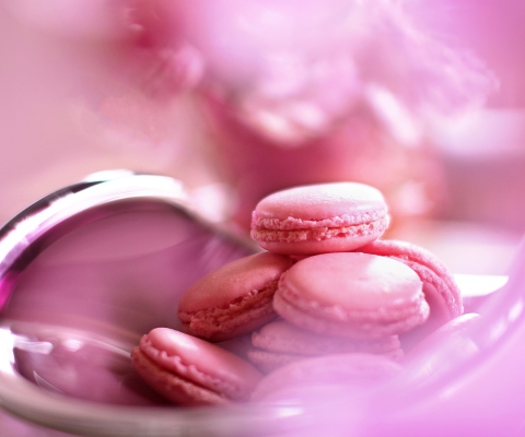 Sfondi Pink Macarons 480x400