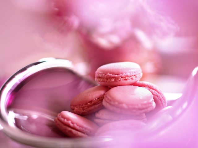 Das Pink Macarons Wallpaper 640x480