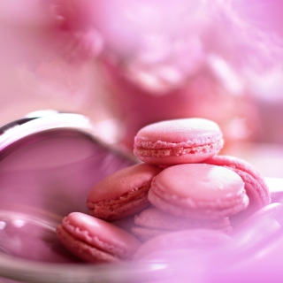 Pink Macarons Background for iPad 3