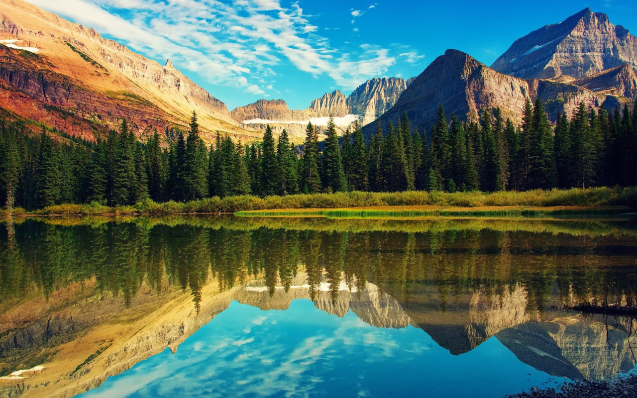 Screenshot №1 pro téma Glacier National Park in USA 1280x800