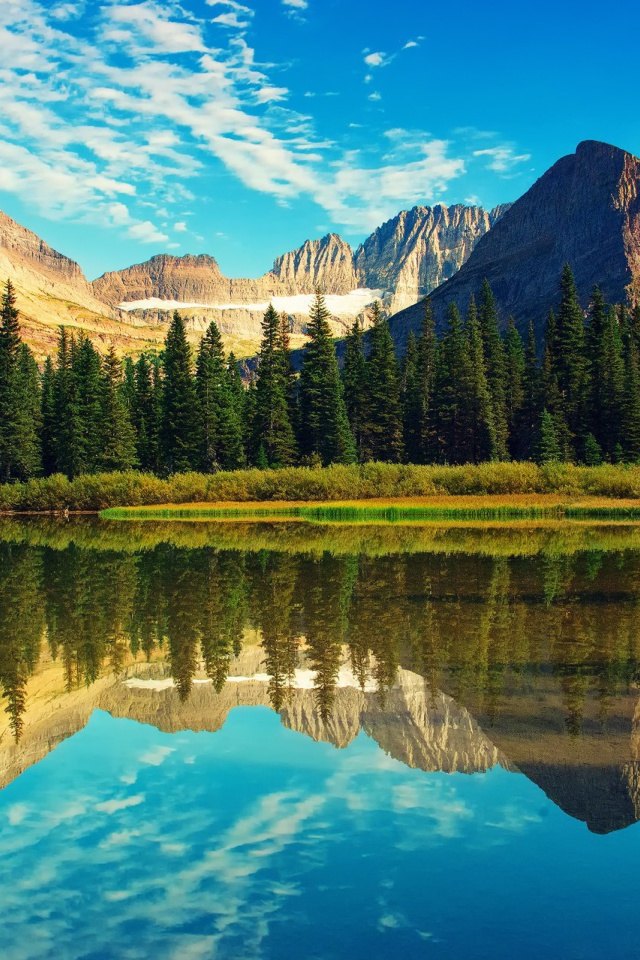 Fondo de pantalla Glacier National Park in USA 640x960