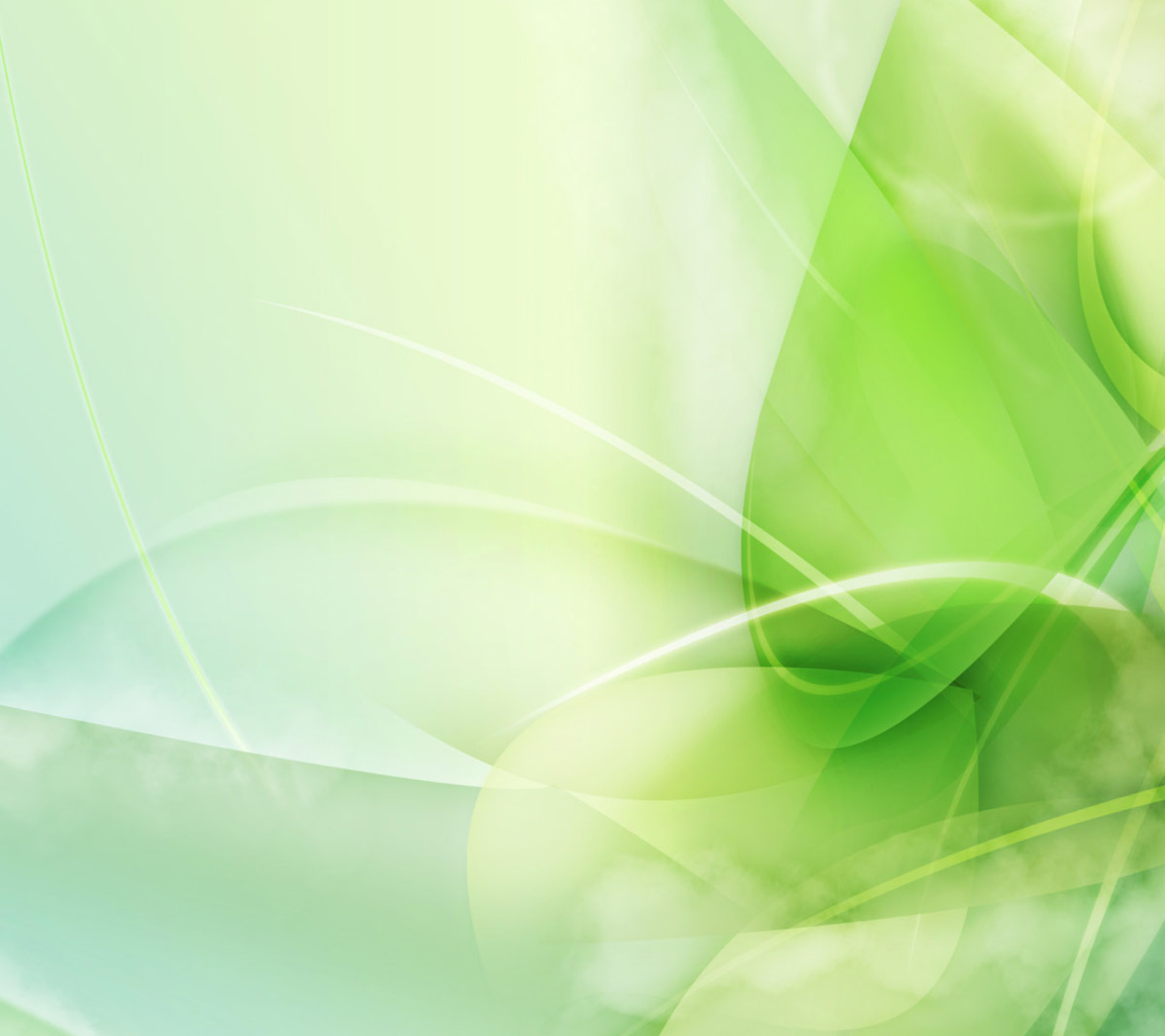 Green Leaf Abstract wallpaper 1440x1280