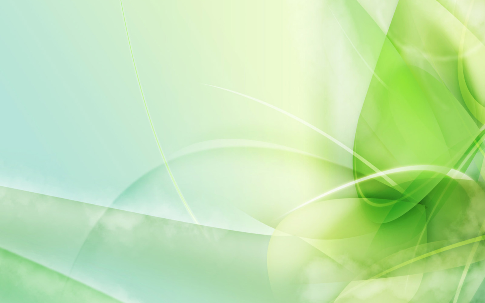 Screenshot №1 pro téma Green Leaf Abstract 1680x1050