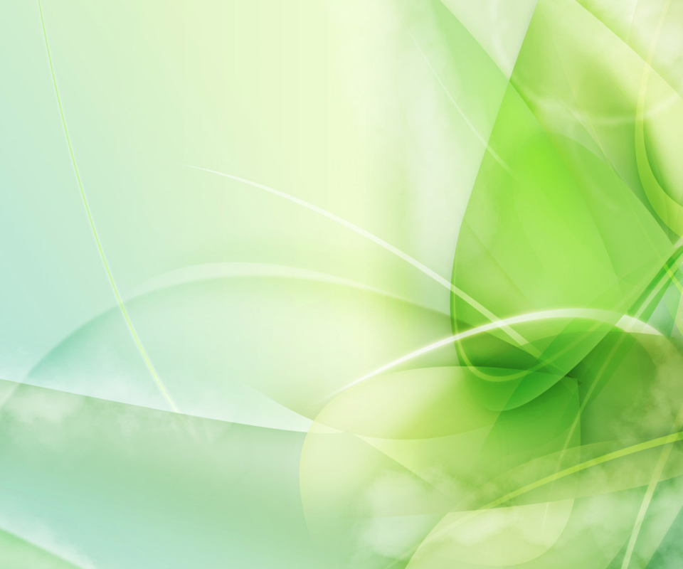 Green Leaf Abstract wallpaper 960x800