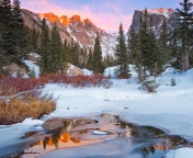 Screenshot №1 pro téma Colorado Winter Mountains 176x144