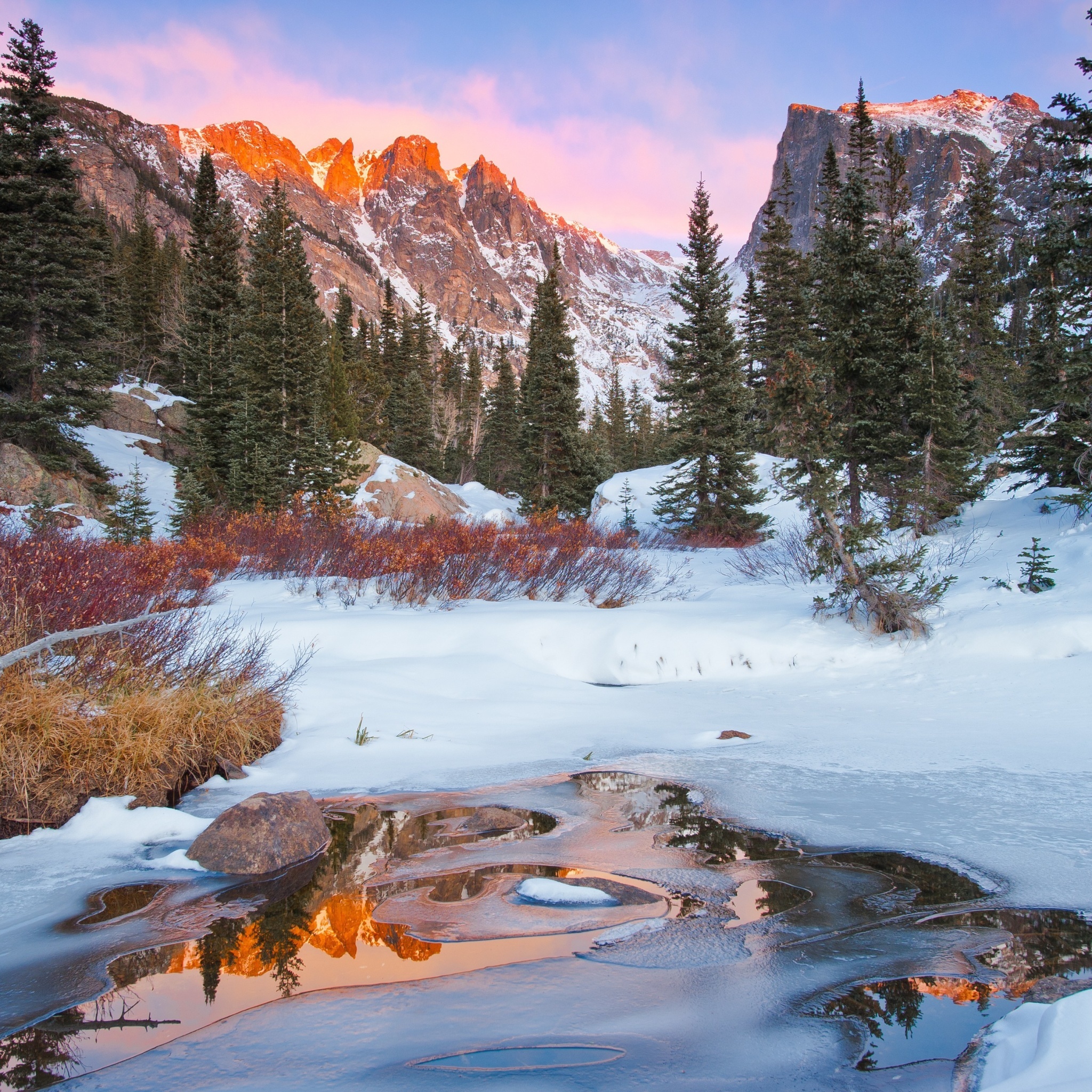 Обои Colorado Winter Mountains 2048x2048