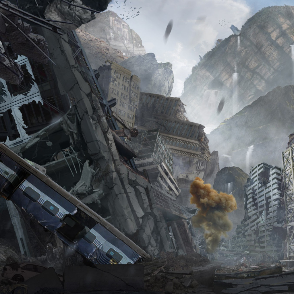 Screenshot №1 pro téma City in Ruins after Post Apocalypse Destruction 1024x1024