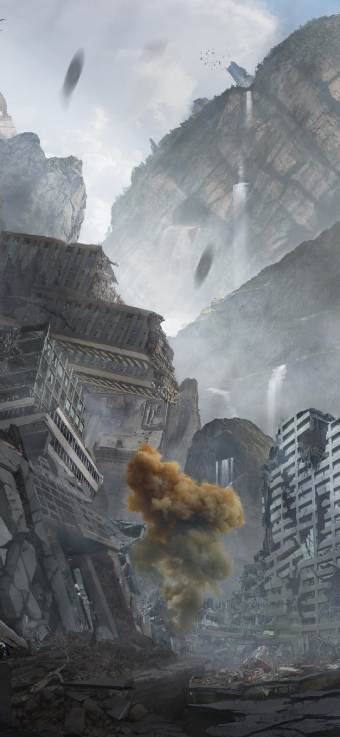 Screenshot №1 pro téma City in Ruins after Post Apocalypse Destruction 1170x2532