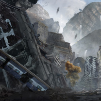 City in Ruins after Post Apocalypse Destruction screenshot #1 208x208