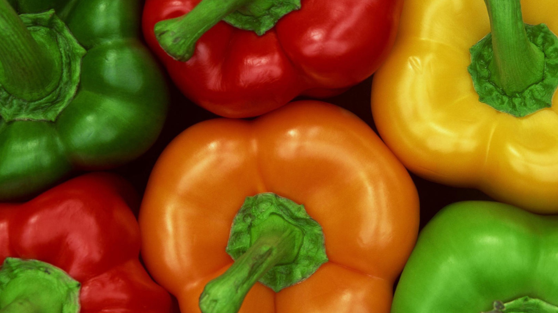 Colored Peppers wallpaper 1920x1080
