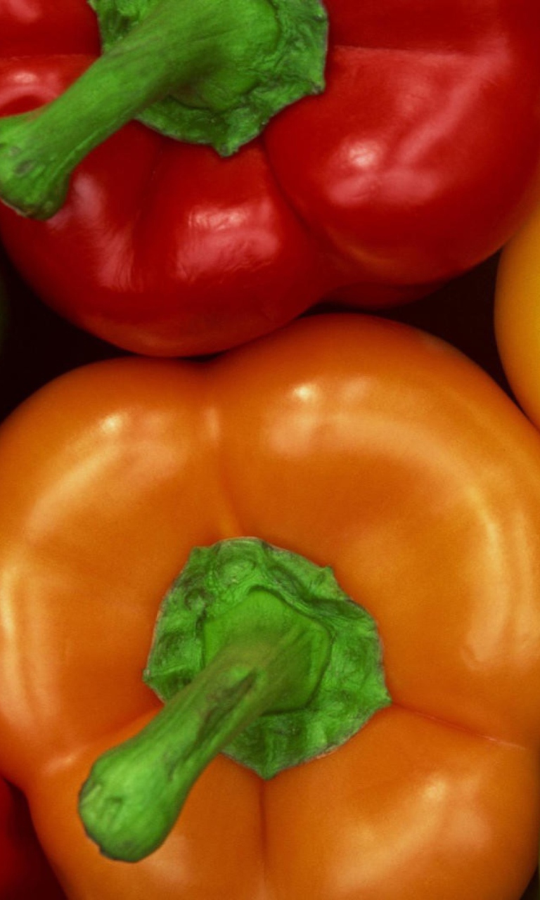 Colored Peppers wallpaper 768x1280