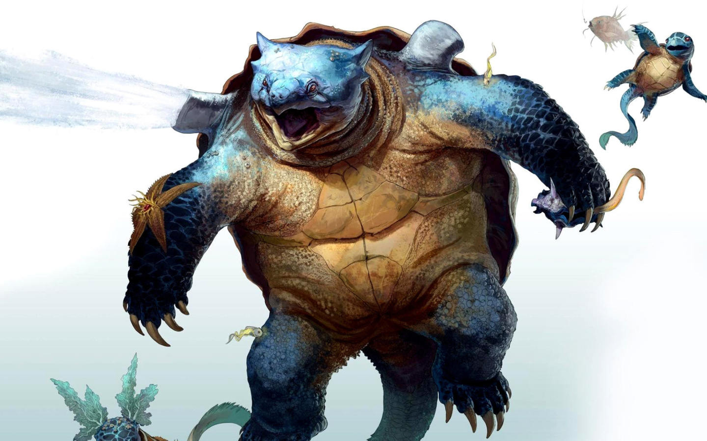 Обои Fantastic monster turtle 1440x900