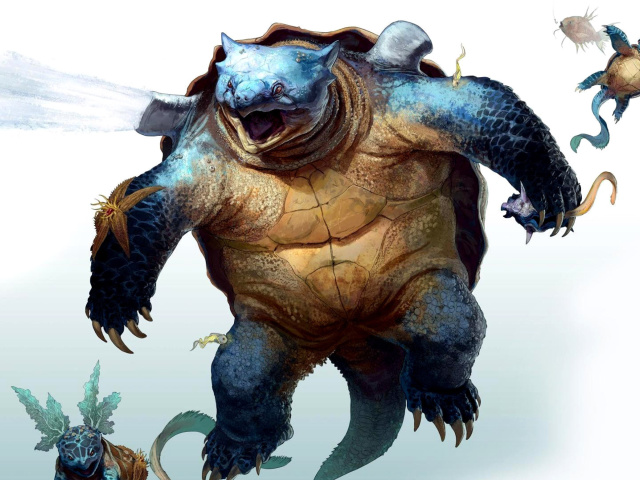 Das Fantastic monster turtle Wallpaper 640x480