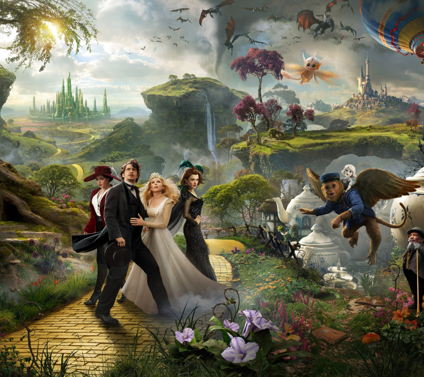 Das Oz The Great And Powerful 2013 Movie Wallpaper 1440x1280