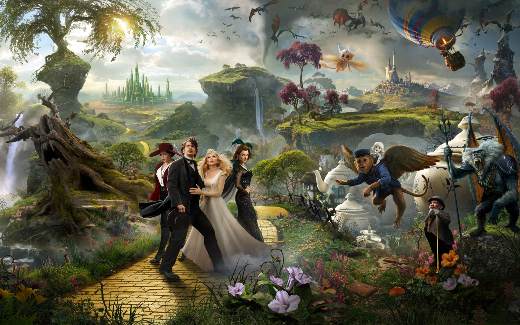 Screenshot №1 pro téma Oz The Great And Powerful 2013 Movie 1680x1050