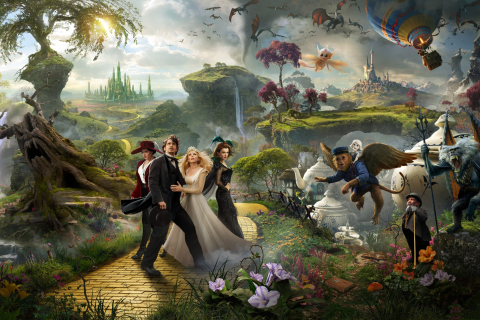 Screenshot №1 pro téma Oz The Great And Powerful 2013 Movie 480x320