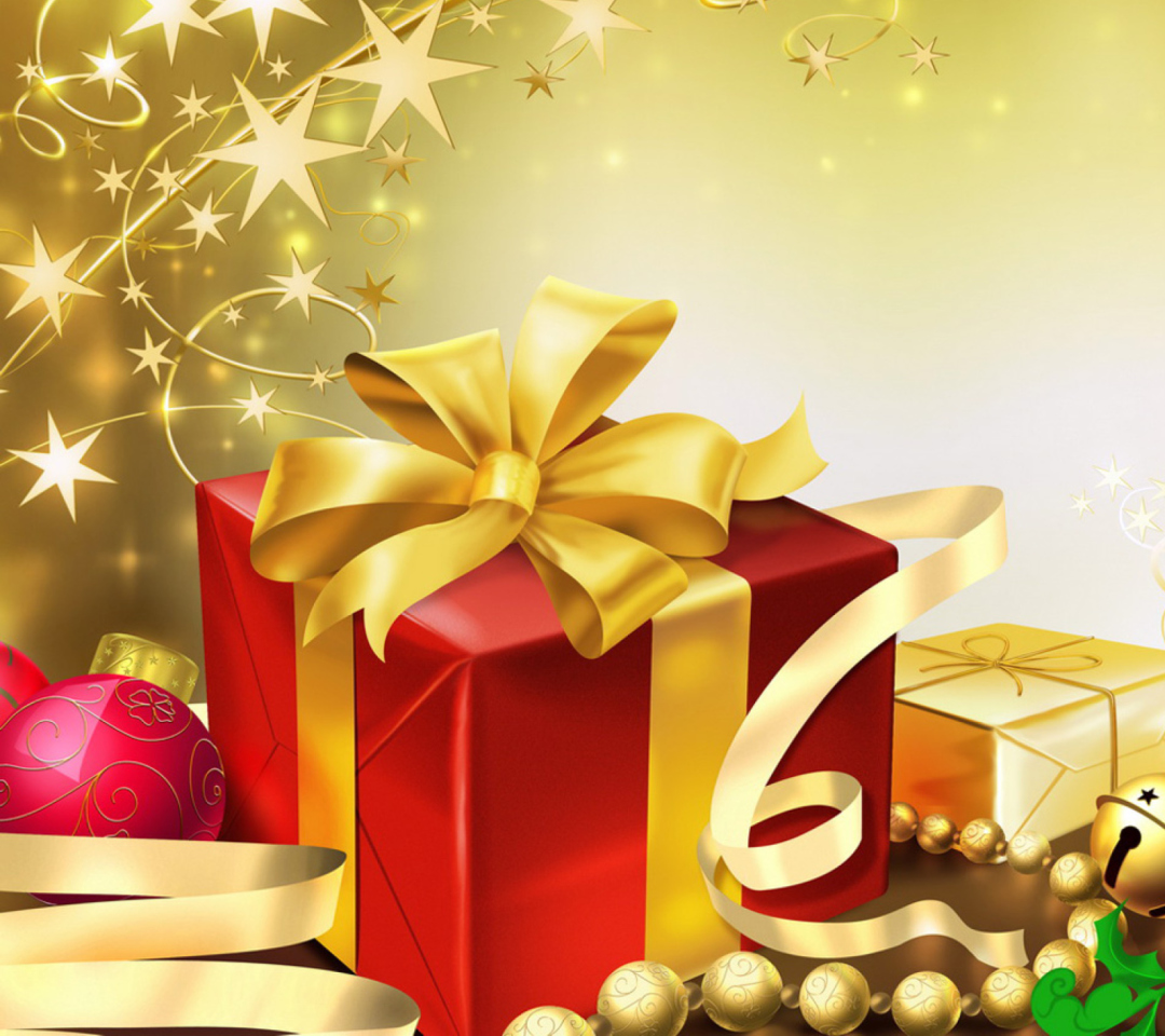 Das New Year 2012 Gifts Wallpaper 1080x960