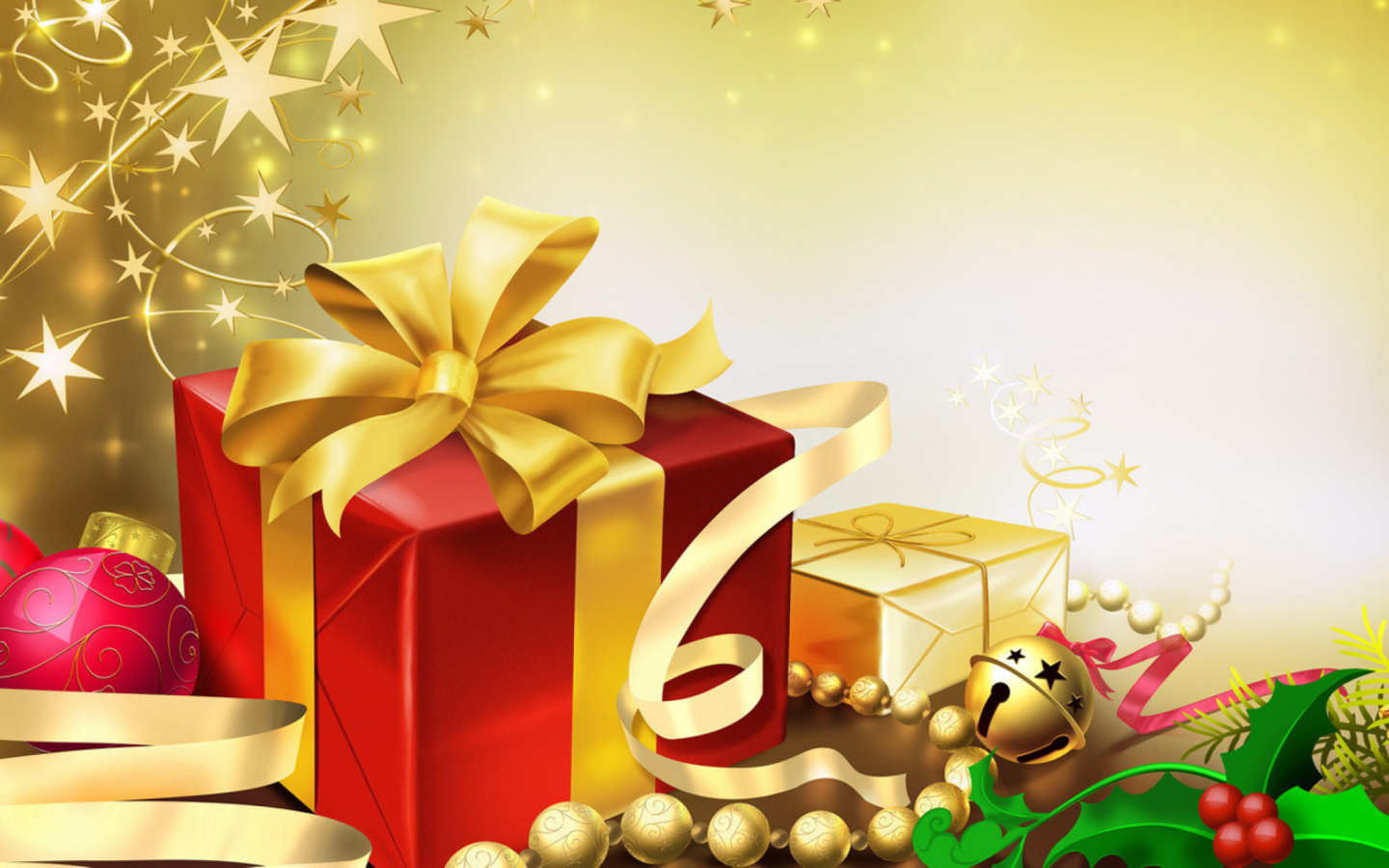 Fondo de pantalla New Year 2012 Gifts 1440x900