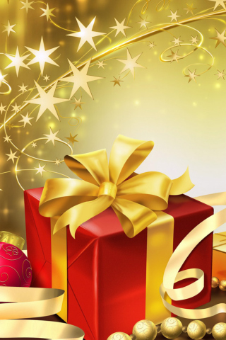 Fondo de pantalla New Year 2012 Gifts 320x480