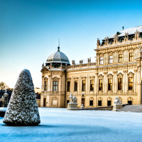Fondo de pantalla Belvedere Baroque Palace in Vienna 208x208