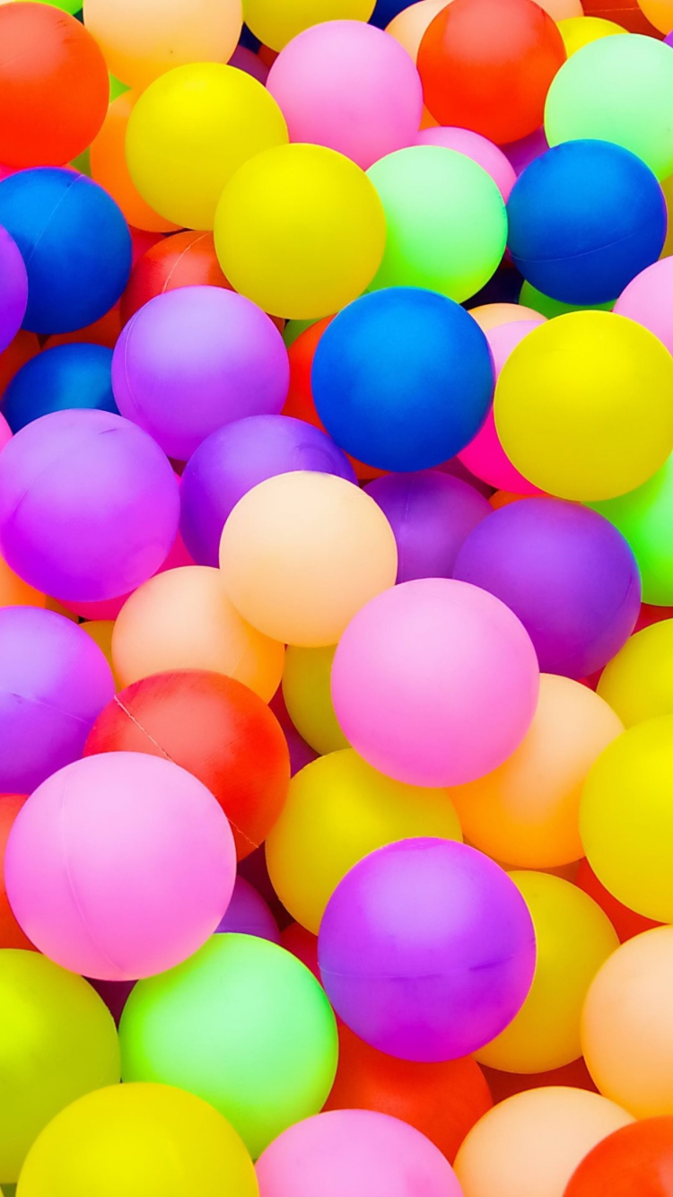 Fondo de pantalla Rainbow Hot Air Balloons 750x1334