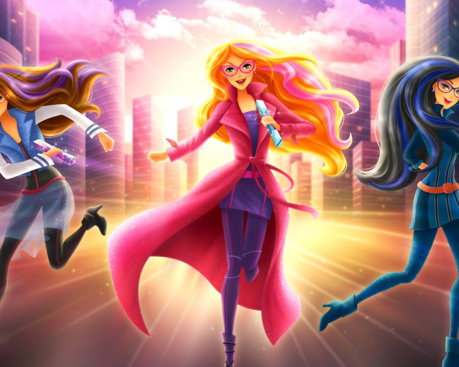 Das Barbie Spy Squad Academy Cartoon Wallpaper 1600x1280