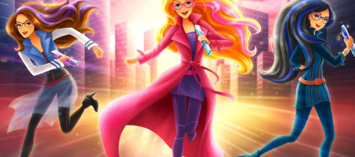 Das Barbie Spy Squad Academy Cartoon Wallpaper 720x320