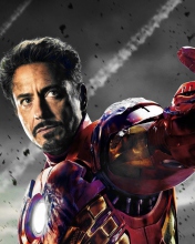 Iron Man - The Avengers 2012 wallpaper 176x220