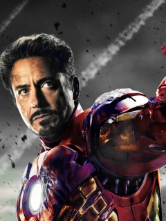 Обои Iron Man - The Avengers 2012 240x320