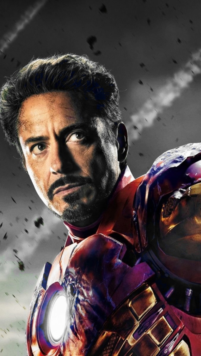 Sfondi Iron Man - The Avengers 2012 640x1136
