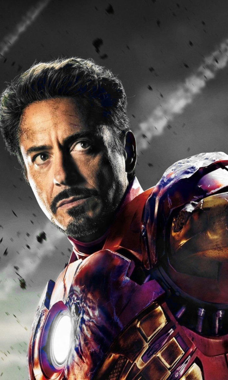 Обои Iron Man - The Avengers 2012 768x1280