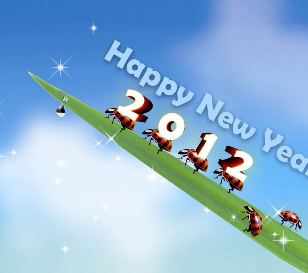 Das Happy New Year Wallpaper 1080x960