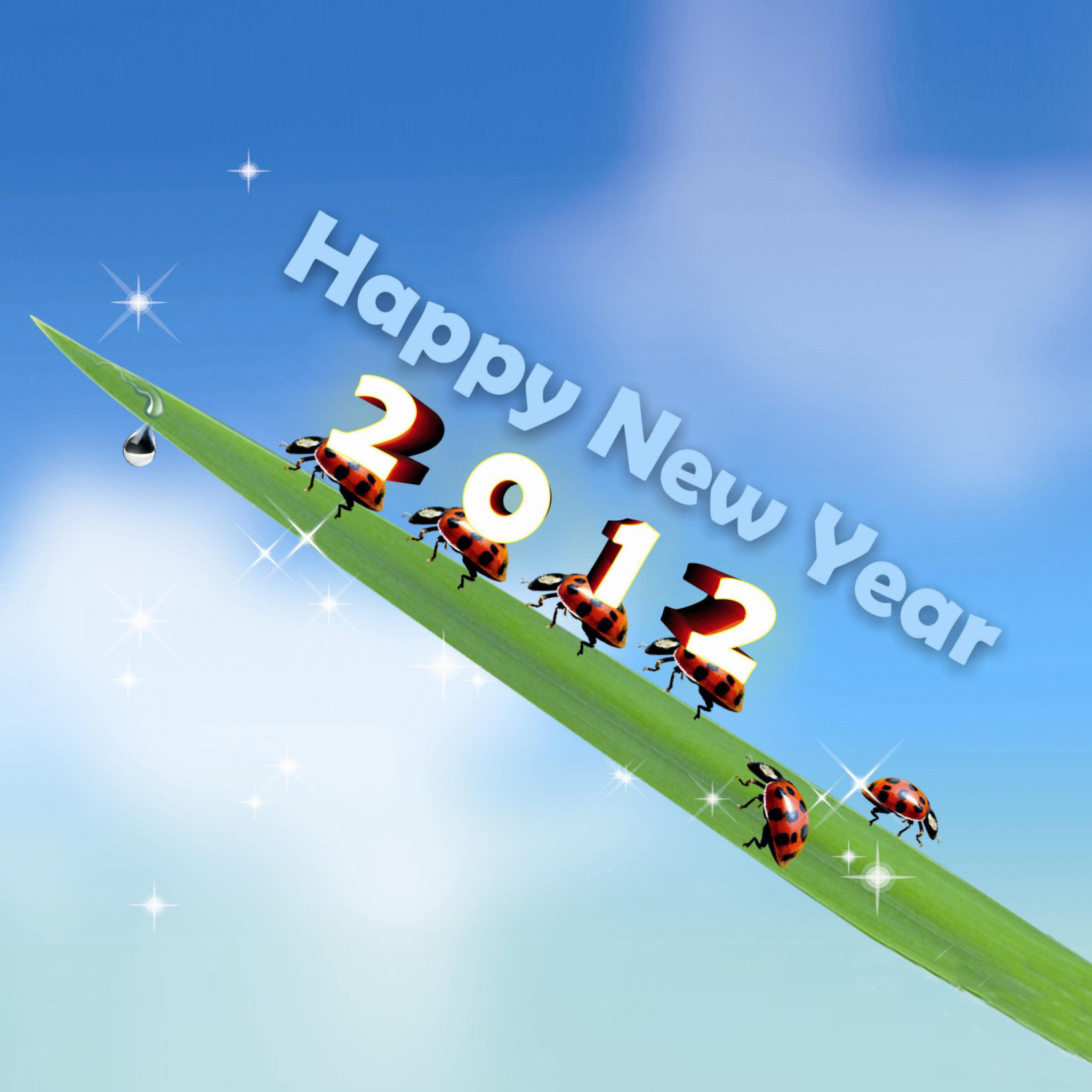 Happy New Year wallpaper 2048x2048