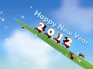 Das Happy New Year Wallpaper 320x240