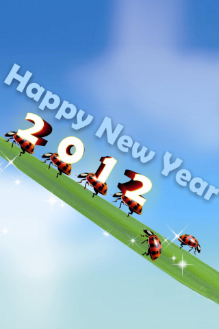 Das Happy New Year Wallpaper 320x480