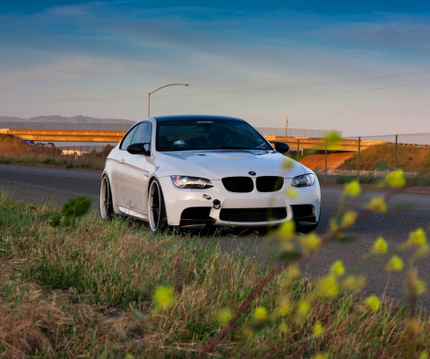 BMW M3 with Wheels 19 wallpaper 480x400