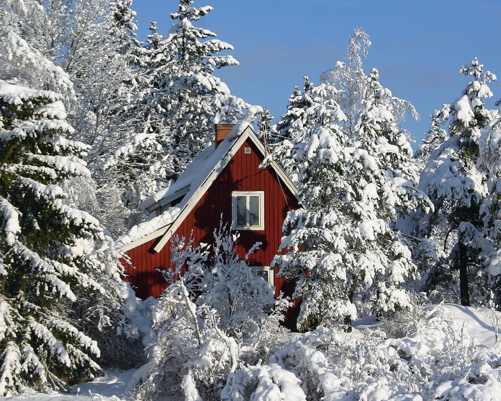 Winter in Sweden wallpaper 1600x1280