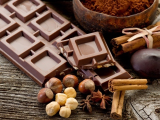 Screenshot №1 pro téma Chocolate Nuts 320x240