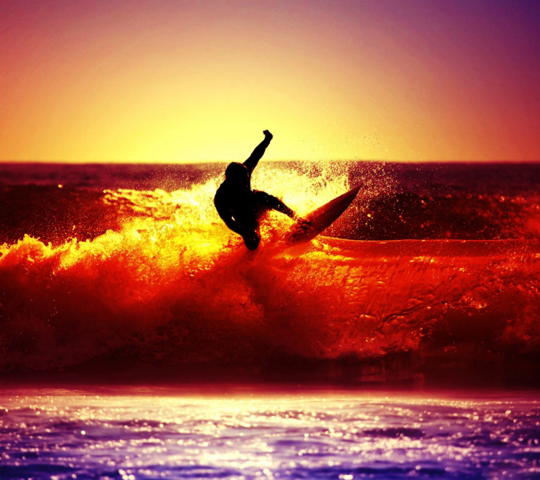 Fondo de pantalla Surfing 1080x960