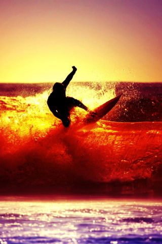 Surfing wallpaper 320x480