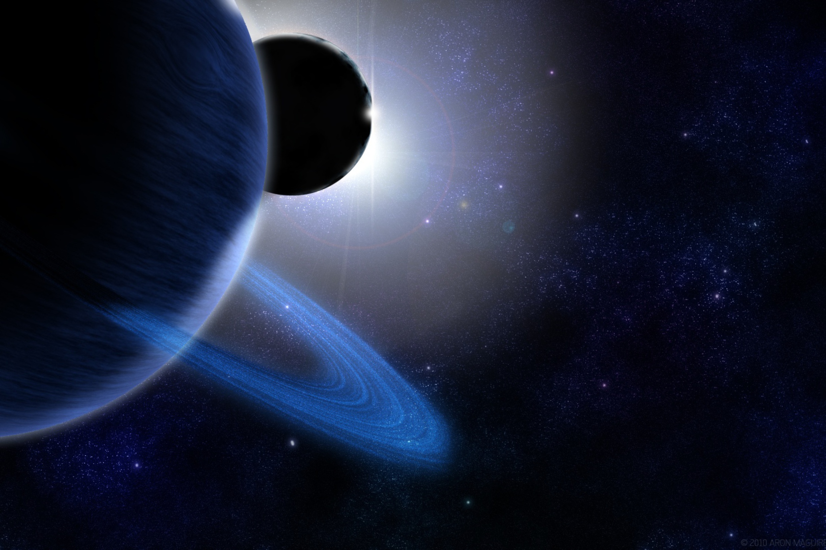 Saturn And Jupiter wallpaper 2880x1920