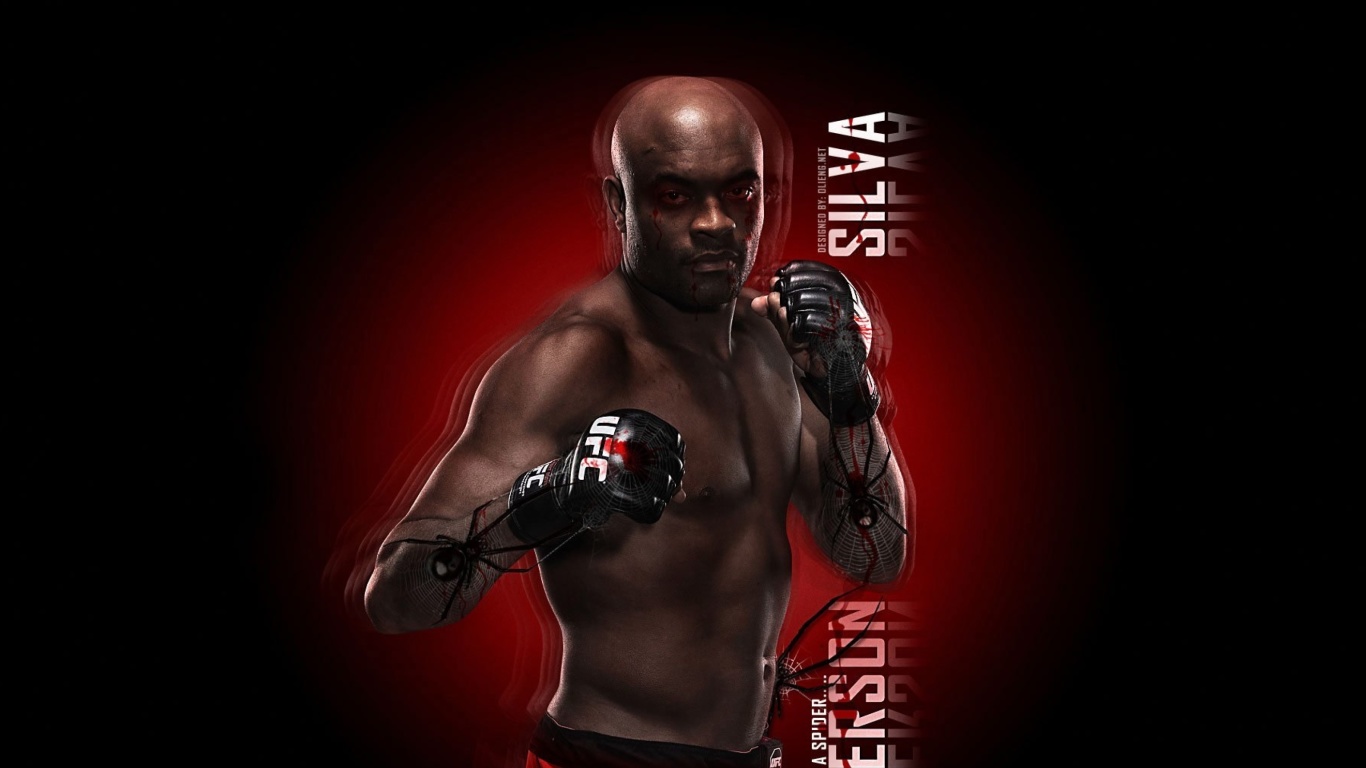 Das Anderson Silva UFC Wallpaper 1366x768