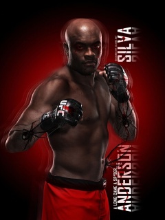 Das Anderson Silva UFC Wallpaper 240x320