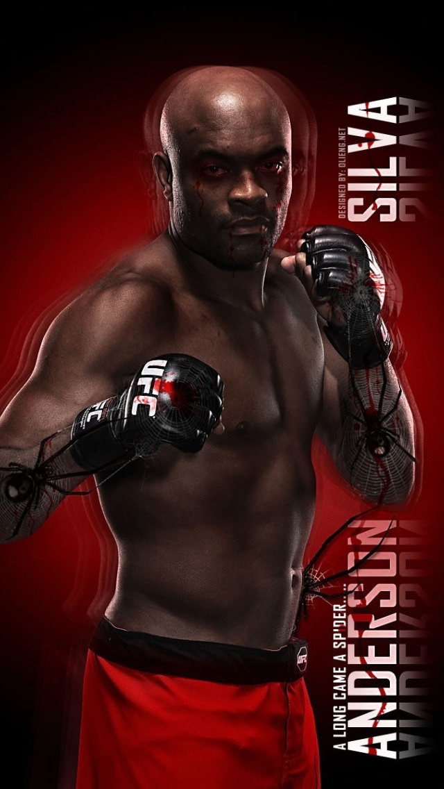 Fondo de pantalla Anderson Silva UFC 640x1136