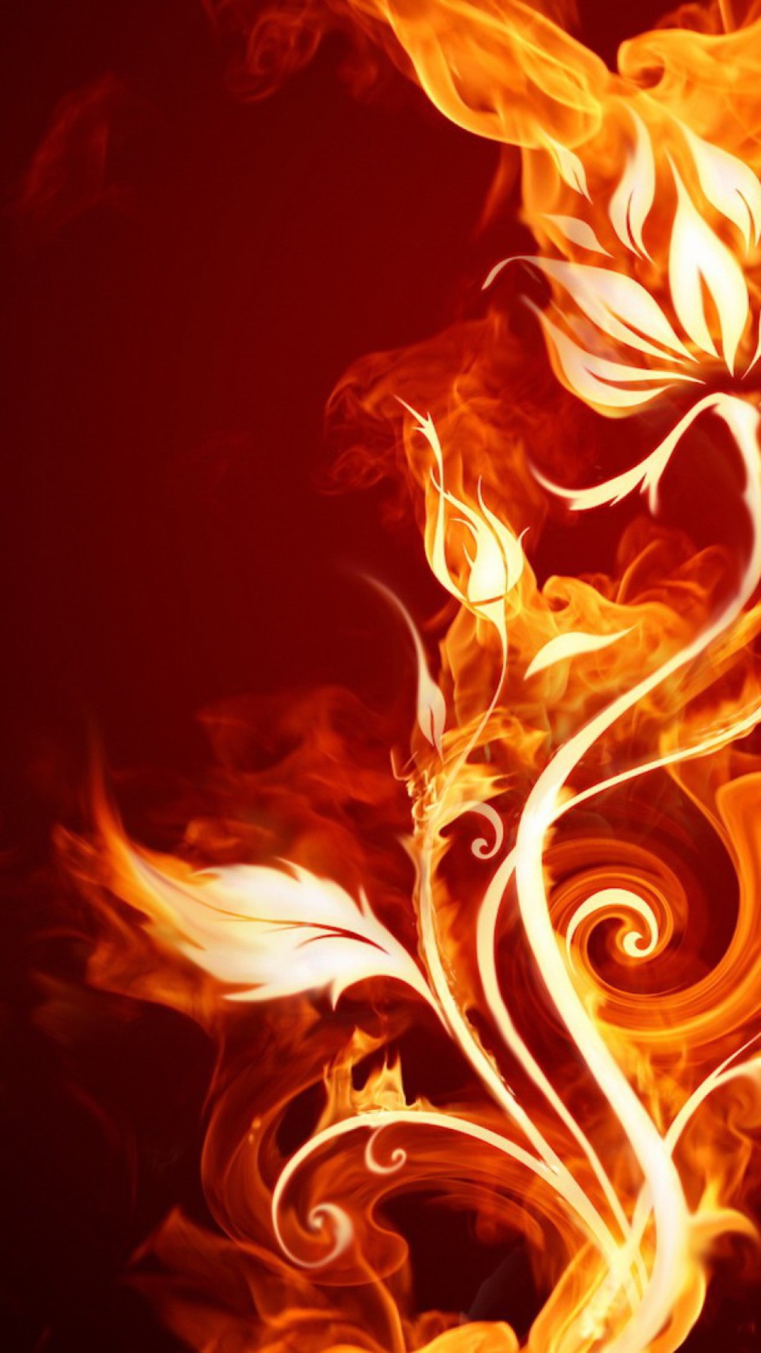 Das Fire Flower Wallpaper 1080x1920