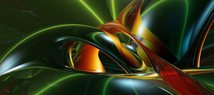 Inspiring Abstract 3D wallpaper 720x320